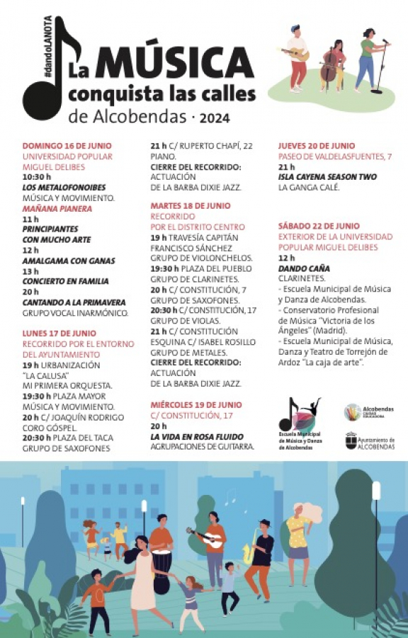 La Música conquista las calles de Alcobendas. 2024