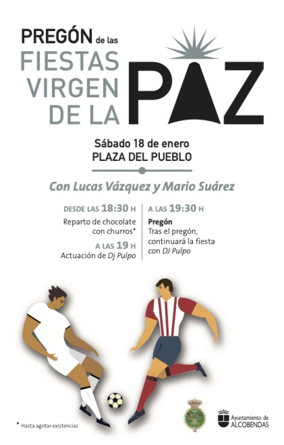 Pregón de las Fiestas Virgen de la Paz. Con Lucas Vázquez y Mario Suárez
