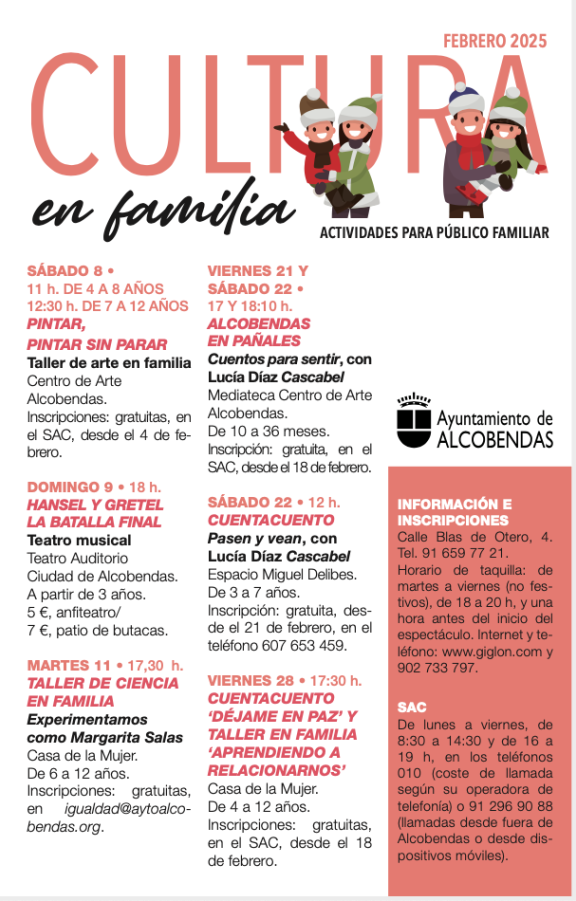 Cultura en familia enero 2025
