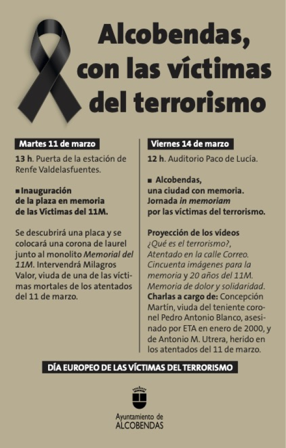 Alcobendas, con las víctimas del terrorismo