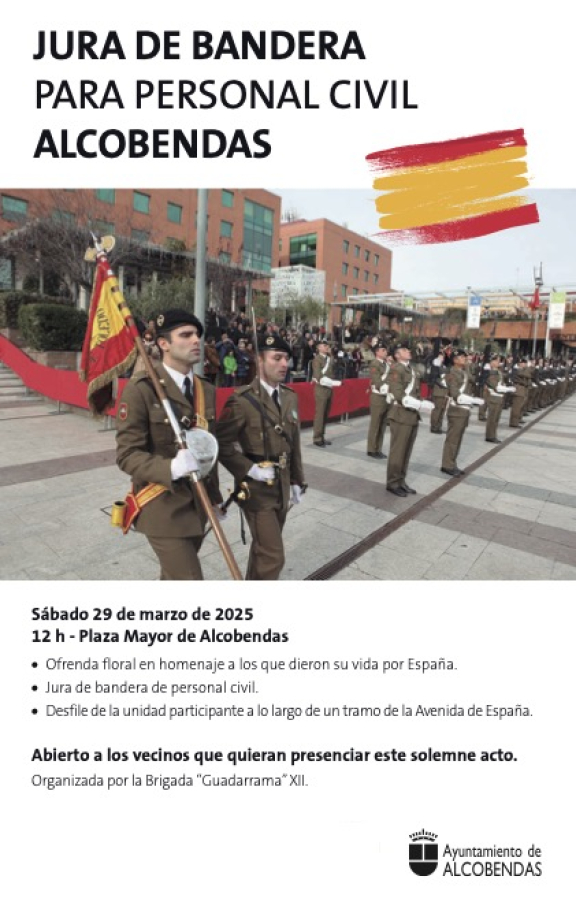 Jura de bandera para personal civil en Alcobendas