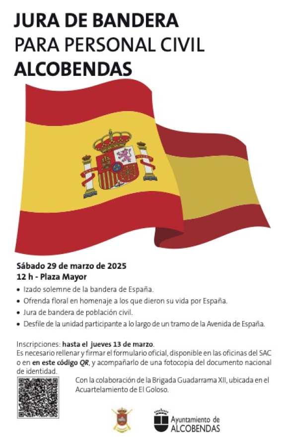 Jura de bandera para personal civil en Alcobendas