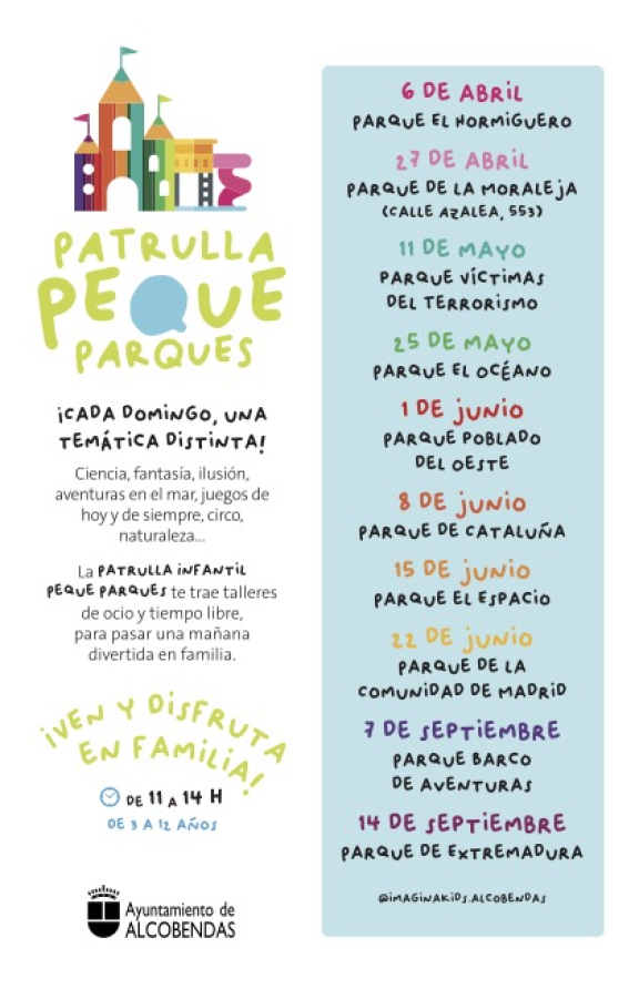 Patrulla Peque Parques . ¡Ven y disfruta en familia!