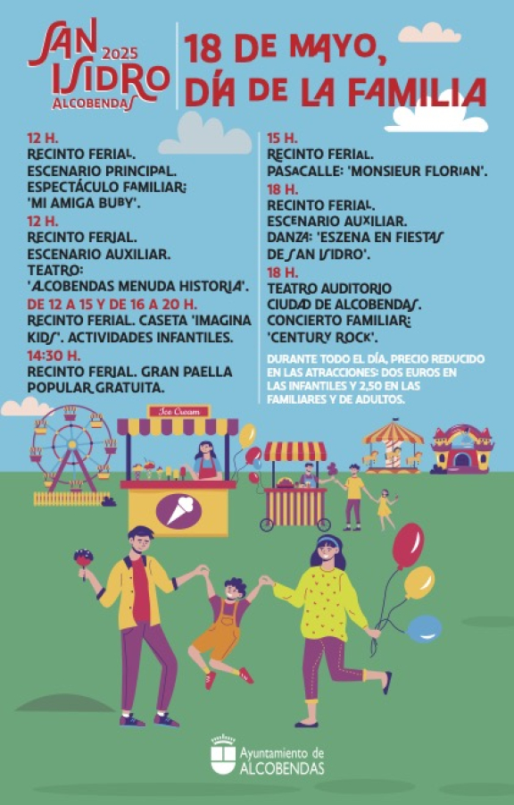 18 de Mayo "Día de la Familia", cartel con las actividades