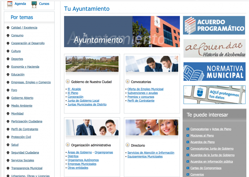 Página Web del Ayuntamiento de Alcobendas