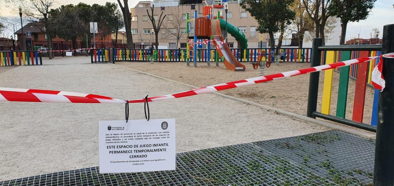 Alcobendas cierra zonas verdes y parques infantiles Alcobendas cierra zonas verdes y parques infantiles