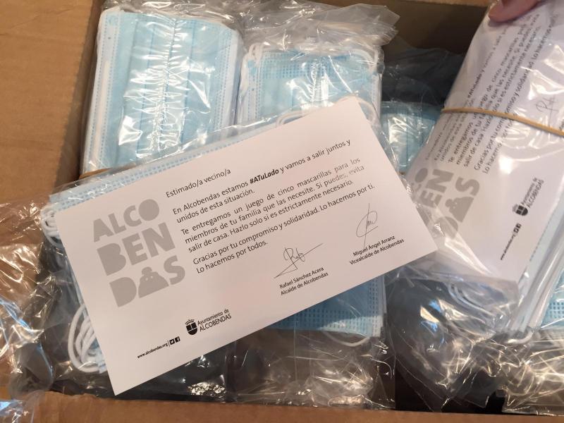 ALCOBENDAS REPARTE 270.000 MASCARILLAS ALCOBENDAS REPARTE 270.000 MASCARILLAS