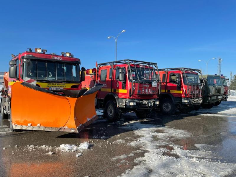La UME reforzará los trabajos de retirada de nieve en Alcobendas La UME reforzará los trabajos de retirada de nieve en Alcobendas