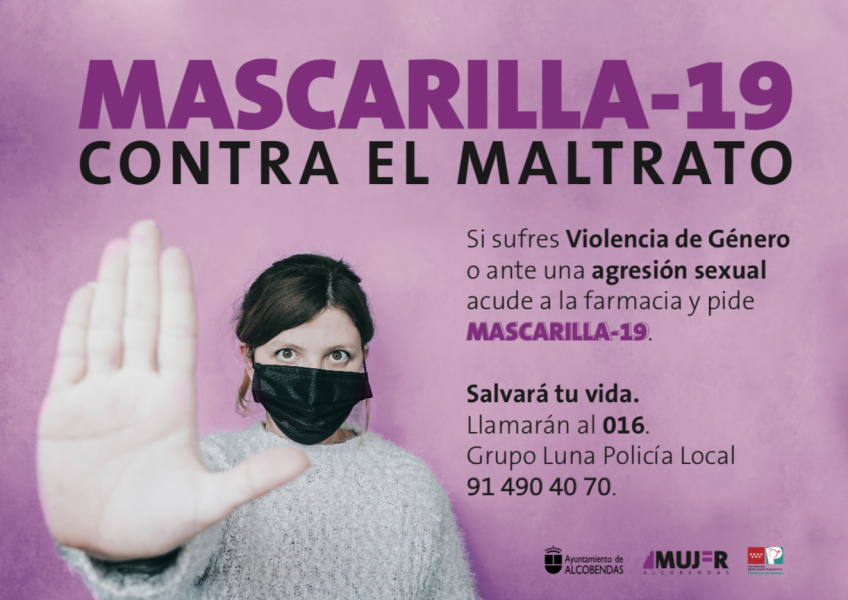 Alcobendas se suma al proyecto ‘Mascarilla-19’ para luchar contra la violencia machista Alcobendas se suma al proyecto ‘Mascarilla-19’ para luchar contra la violencia machista