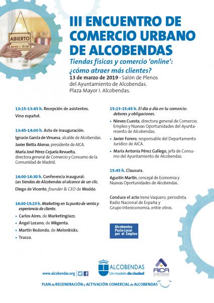 ‘III Encuentro de Comercio Urbano’ de Alcobendas centrado en las tiendas físicas y el comercio ‘on line’ ‘III Encuentro de Comercio Urbano’ de Alcobendas centrado en las tiendas físicas y el comercio ‘on line’