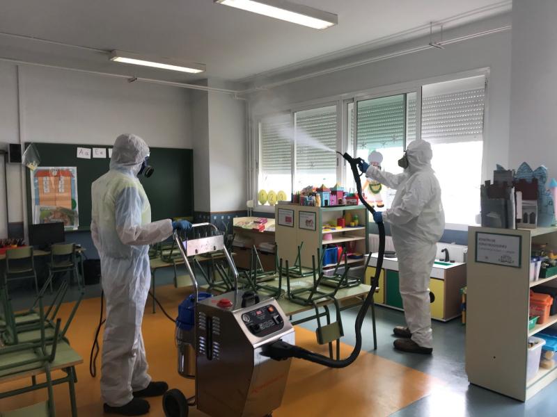 Alcobendas comienza la desinfección de los colegios públicos Alcobendas comienza la desinfección de los colegios públicos