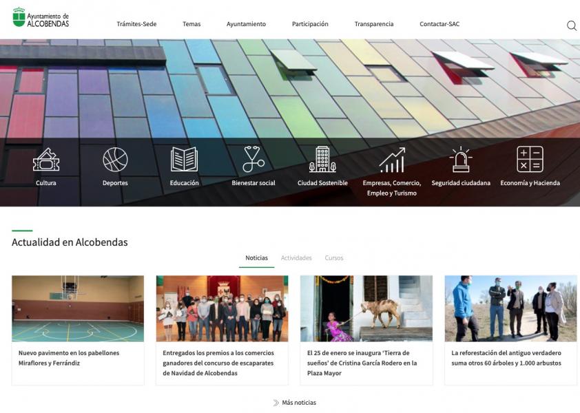 web.jpg La página de inicio de alcobendas.org hoy