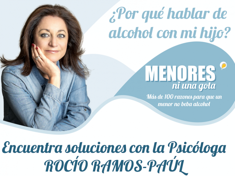 Encuentro. Rocio Ramos Paul.png El 6 de mayo habrá un encuentro con Rocio Ramos Paul sobre alcohol y menores