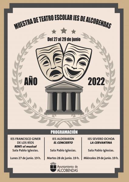 CARTEL MUESTRA DE TEATRO IES.jpg Muestra de Teatro Escolar IES de Alcobendas
