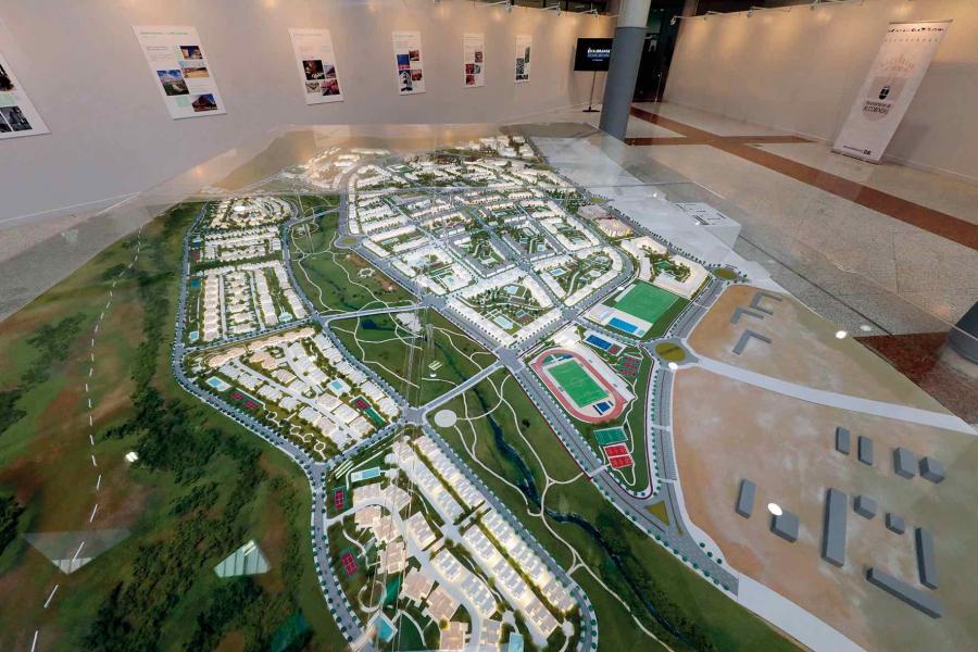 Maqueta Valgrande.jpg Maqueta del nuevo barrio de Alcobendas