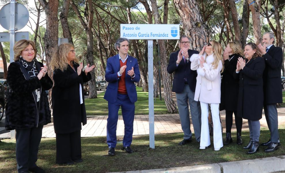 Inauguración del Paseo Antonio García en la Moraleja Inauguración del Paseo Antonio García en la Moraleja