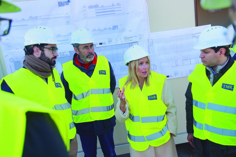 pag 07-1.jpg La alcaldesa y los concejales de Servicios a la Ciudadanía y Centro, durante la visita a las obras