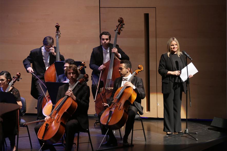 Concierto homenaje a las víctimas del terrorismo - Los violonchelos de la orquesta.