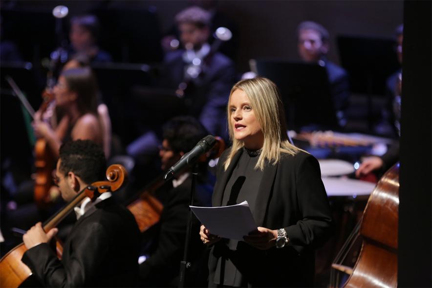 Concierto homenaje a las víctimas del terrorismo - Lectura del manifiesto por María del Mar Blanco.