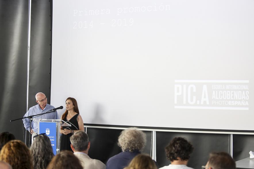 Ponente durante el evento. Graduación alumnos Escuela de Fotografía PIC.A. - 2019