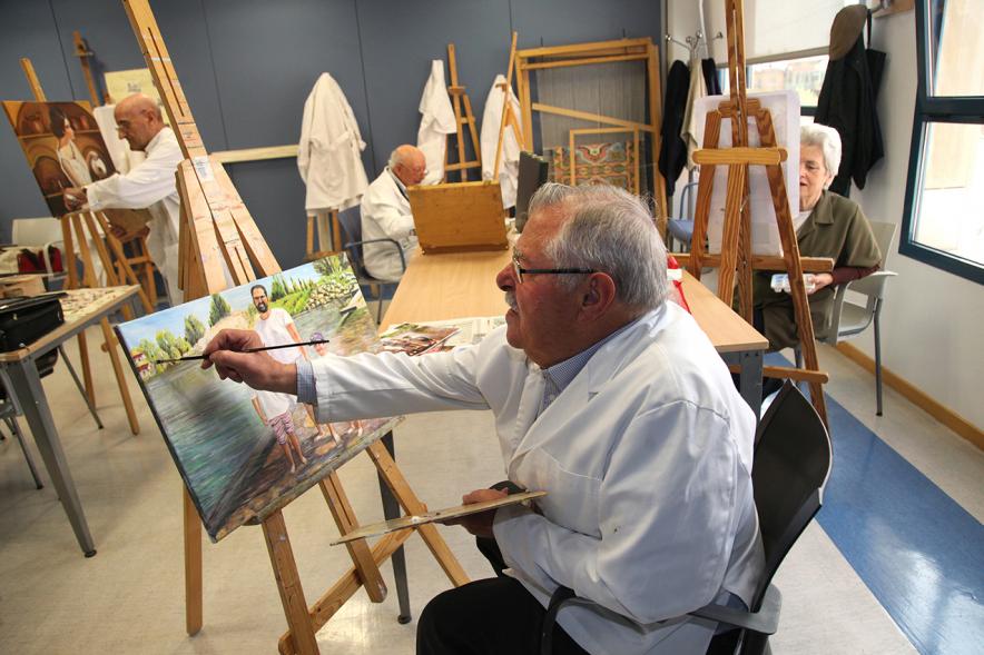 Taller de pintura. 