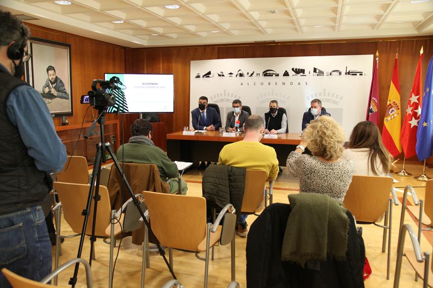 Rueda de prensa presentación resultados Encuesta de Calidad de Vida - Imagen vista general de la sala donde se celebra la rueda de prensa.
