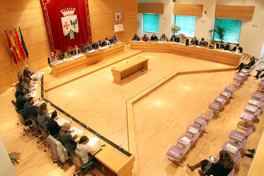 Vista cenital del salón de plenos