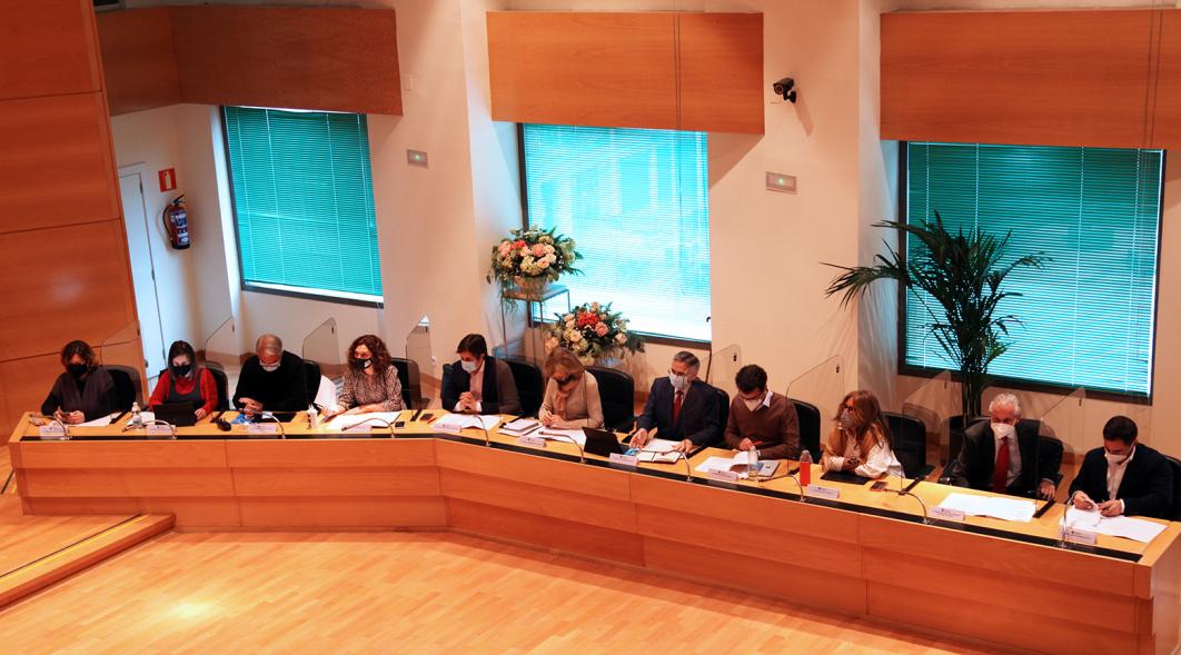 Bancada izquierda durante el pleno