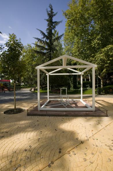 Pérgola en parque de Andalucía de Alcobendas