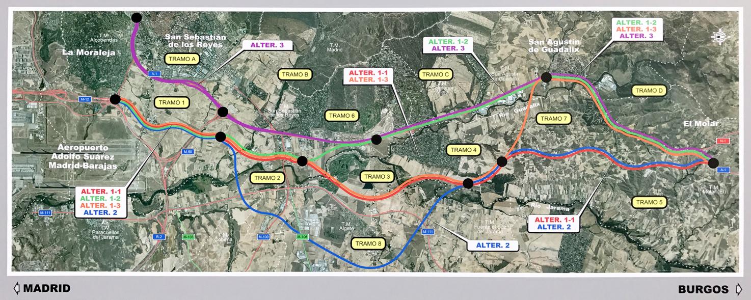 Presentación Nueva Variante de la A-1 - Plano de la nueva variante.