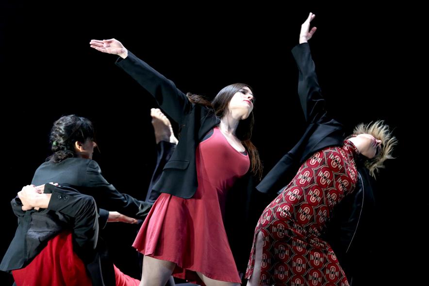 VIIº Certamen Día Mundial de la Danza ADAE - Imagen de uno de los grupos de danza en un momento de su actuación.