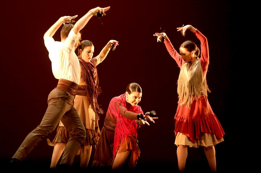 VIIº Certamen Día Mundial de la Danza ADAE - Imagen de uno de los grupos de danza en un momento de su actuación.