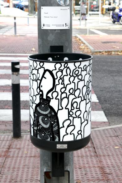 Presentación Papeleras Colectivo ADOS - Un modelo de papelera.