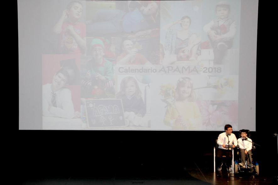 Presentación Calendario APAMA 2018 - Panorámica del escenario.
