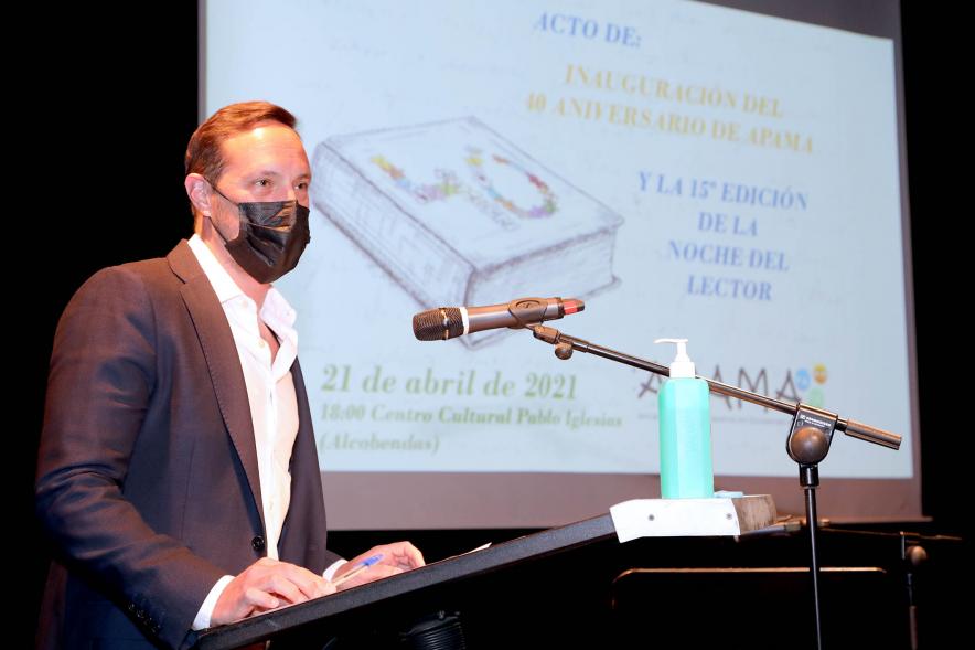 Oponente durante la Inauguración 40º Aniversario APAMA y 15ª Edición Día del Lector -2021