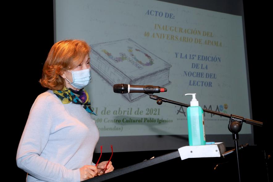 Oponente durante la Inauguración 40º Aniversario APAMA y 15ª Edición Día del Lector -2021