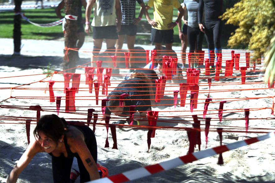 Gladiator Race - Prueba de reptar.