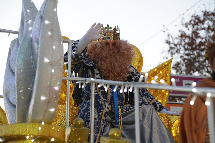 Cabalgata de Reyes 2019 - Imagen del Rey Gaspar en su carroza.
