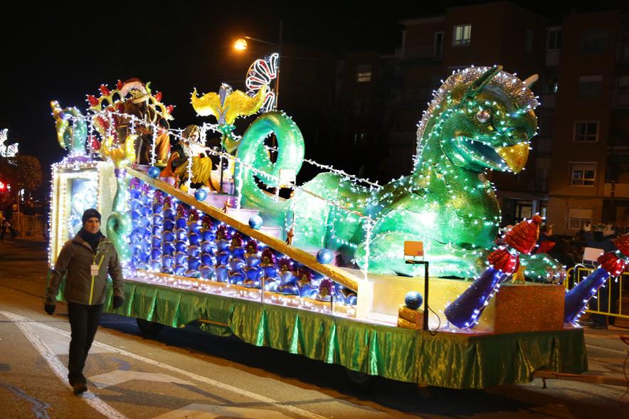 Cabalgata de Reyes 2019 - Imagen de la carroza del Rey Baltasar.