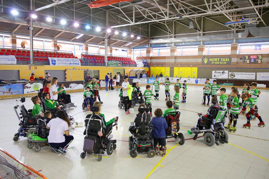 Jornadas Hockey Inclusivo ediciones 3ª y 4ª detalle participantes en juego