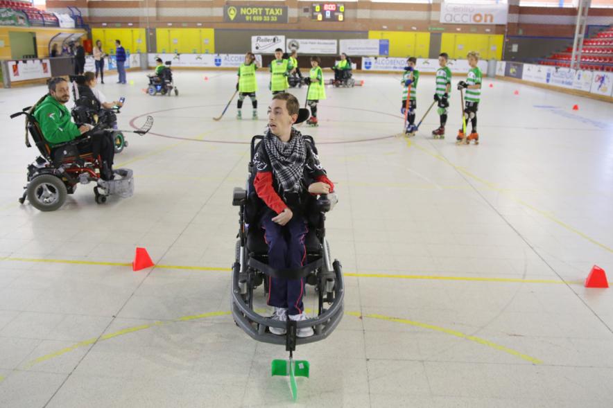 Jornadas Hockey Inclusivo ediciones 3ª y 4ª detalle participantes en juego