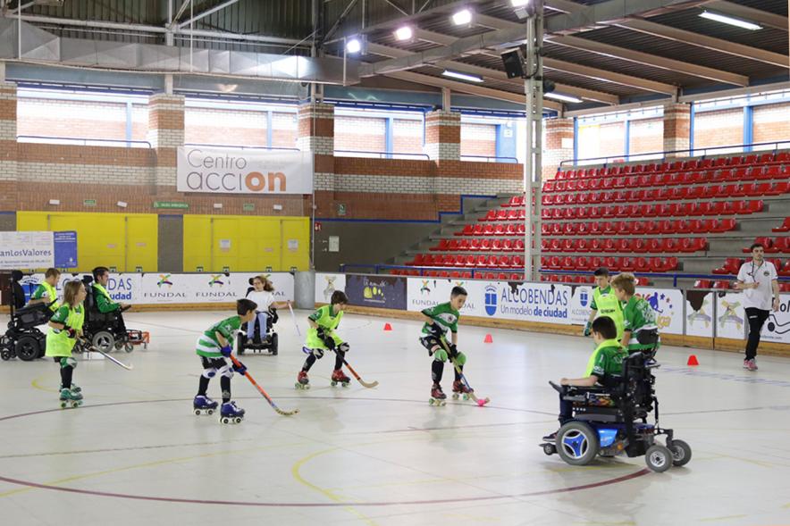 Jornadas Hockey Inclusivo ediciones 3ª y 4ª detalle participantes en juego