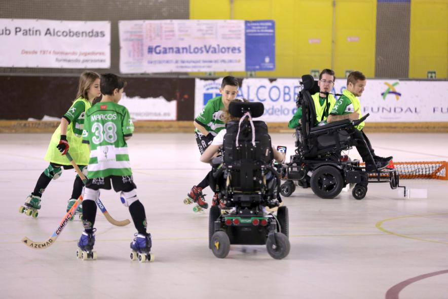 Jornadas Hockey Inclusivo ediciones 3ª y 4ª detalle participantes en juego