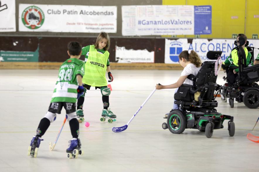 Jornadas Hockey Inclusivo ediciones 3ª y 4ª detalle participantes en juego