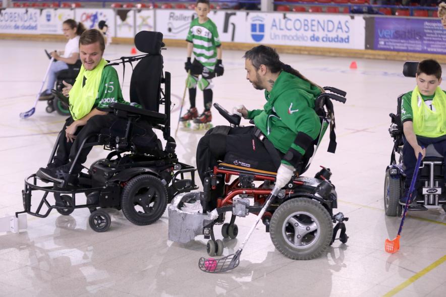 Jornadas Hockey Inclusivo ediciones 3ª y 4ª detalle participantes en juego