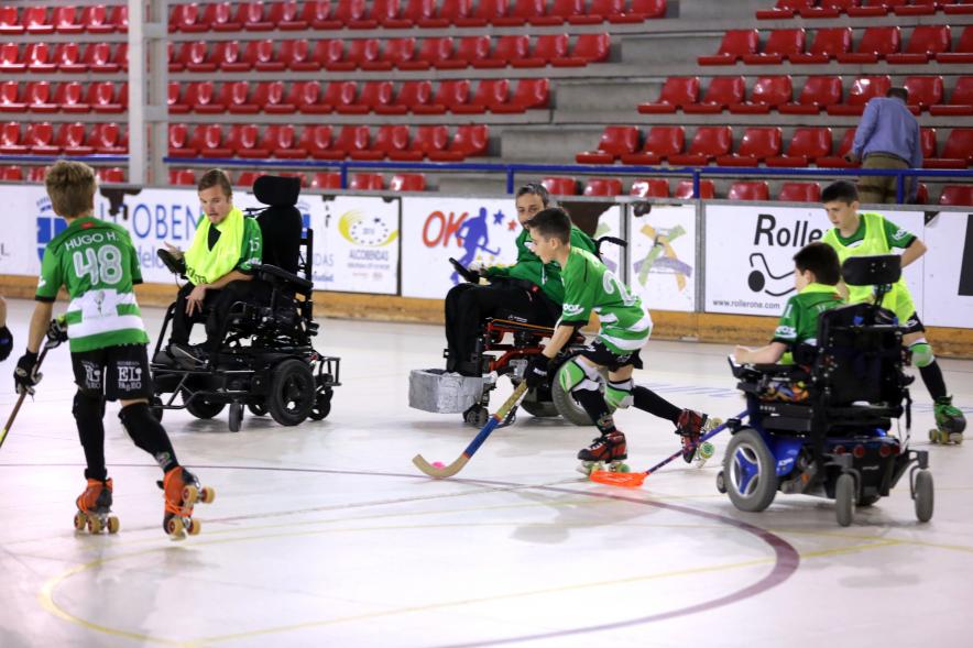 Jornadas Hockey Inclusivo ediciones 3ª y 4ª detalle participantes en juego