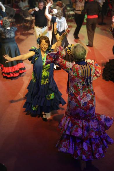 Asistentes al evento Feria de Abril. En el recinto La Esfera. 2019