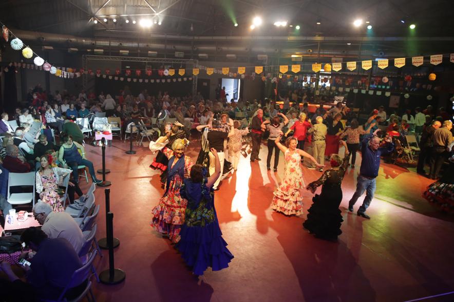 Asistentes al evento Feria de Abril. En el recinto La Esfera. 2019