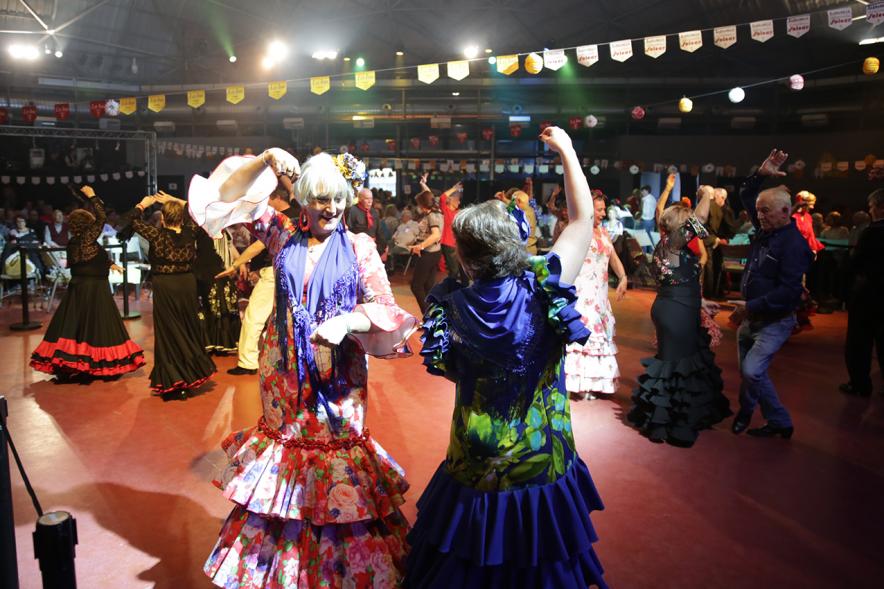 Asistentes al evento Feria de Abril. En el recinto La Esfera. 2019