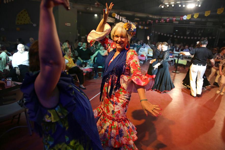 Asistentes al evento Feria de Abril. En el recinto La Esfera. 2019